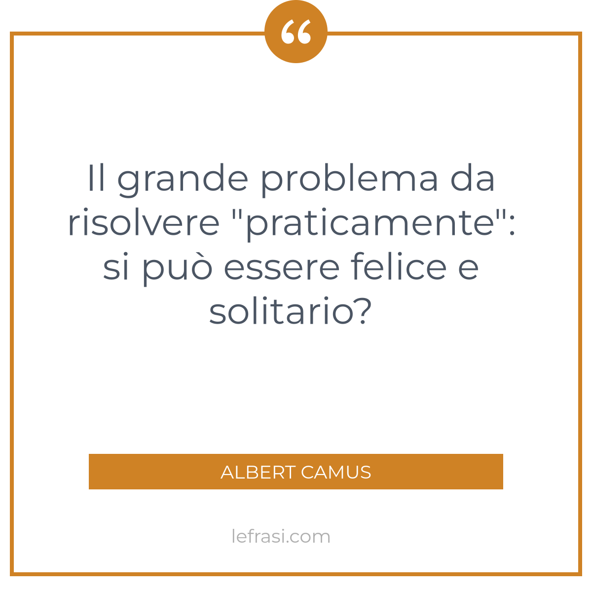 Il grande problema da risolvere praticamente si può