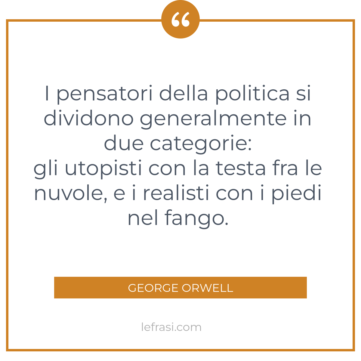 I Pensatori Della Politica Si Dividono Generalmente In