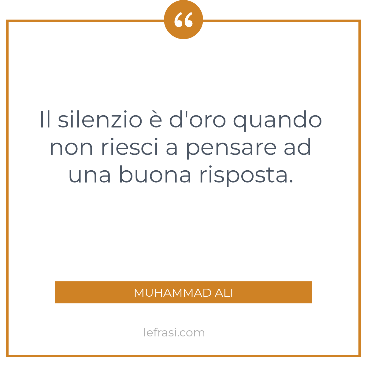 Il Silenzio D Oro Quando Non Riesci A Pensare Ad Una