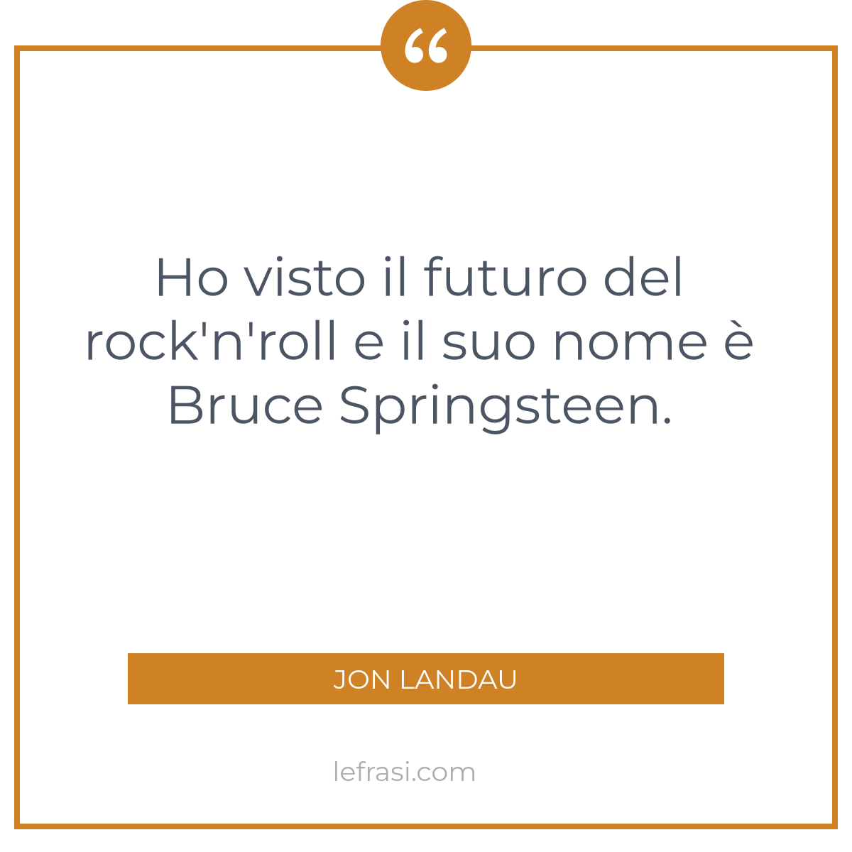 Ho Visto Il Futuro Del Rock'n'roll E Il Suo Nome è Bruce ...