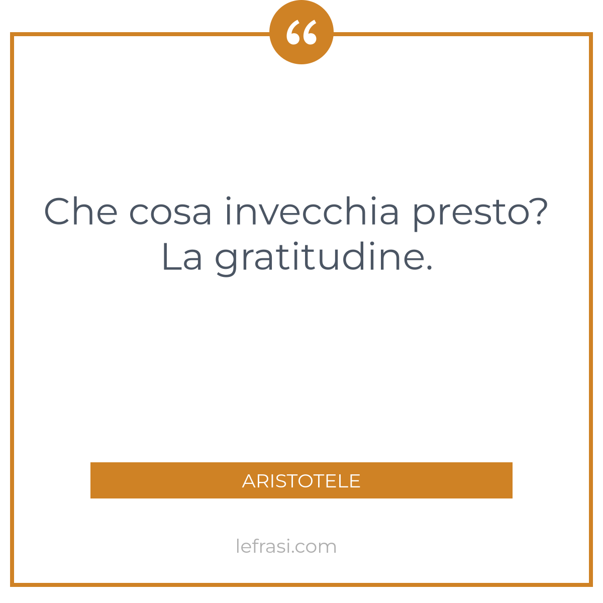 Che Cosa Invecchia Presto La Gratitudine