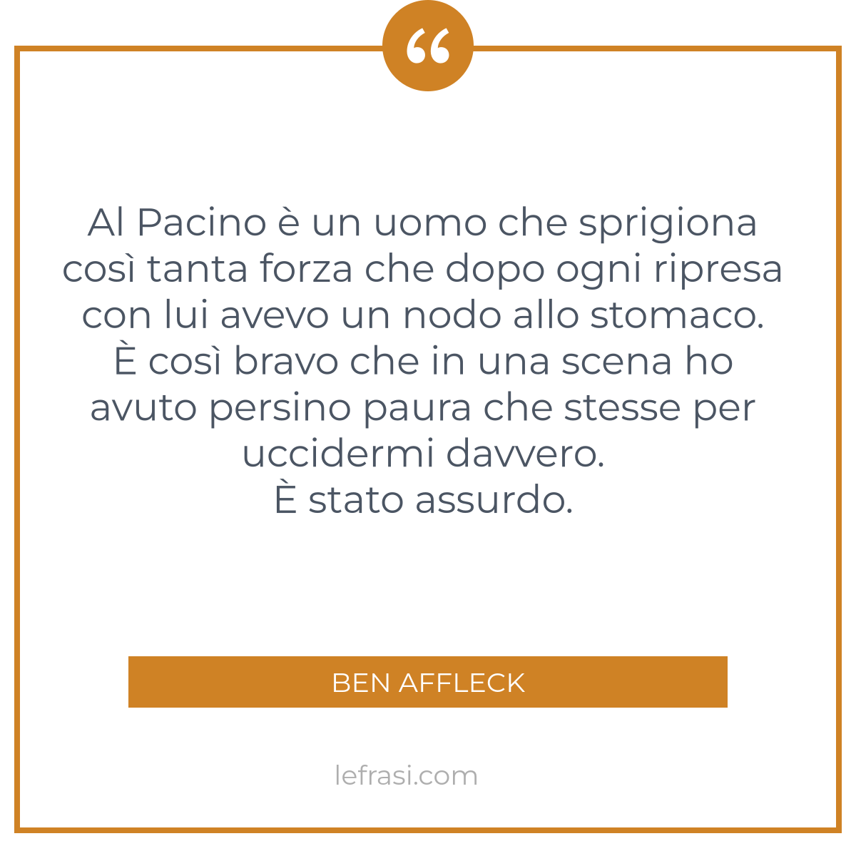 Al Pacino E Un Uomo Che Sprigiona Cosi Tanta Forza Che