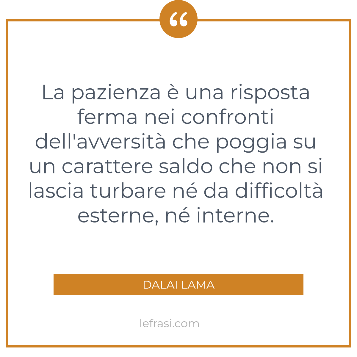 La Pazienza E Una Risposta Ferma Nei Confronti Dell Avve