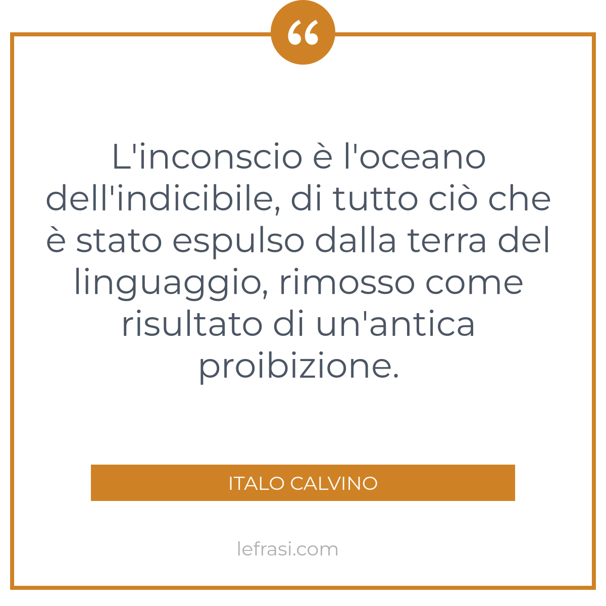 L Inconscio E L Oceano Dell Indicibile Di Tutto Cio Ch