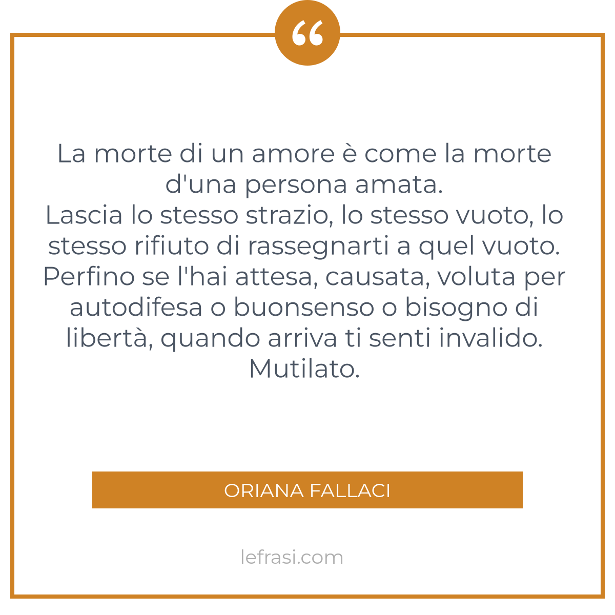 La Morte Di Un Amore E Come La Morte D Una Persona Amata