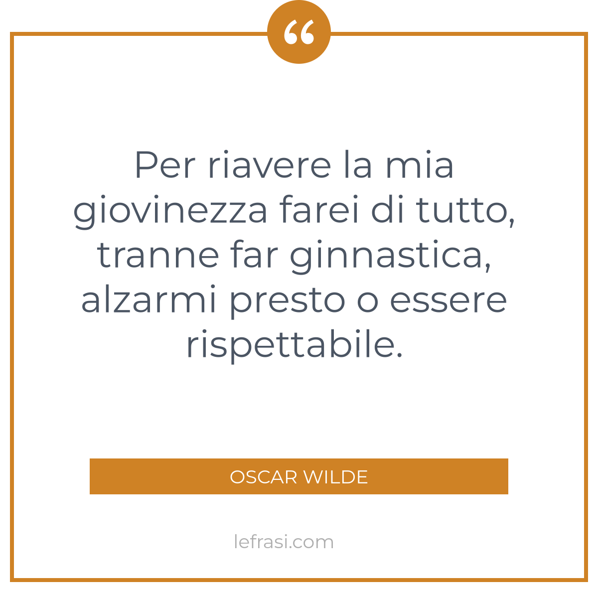 Per Riavere La Mia Giovinezza Farei Di Tutto Tranne Far