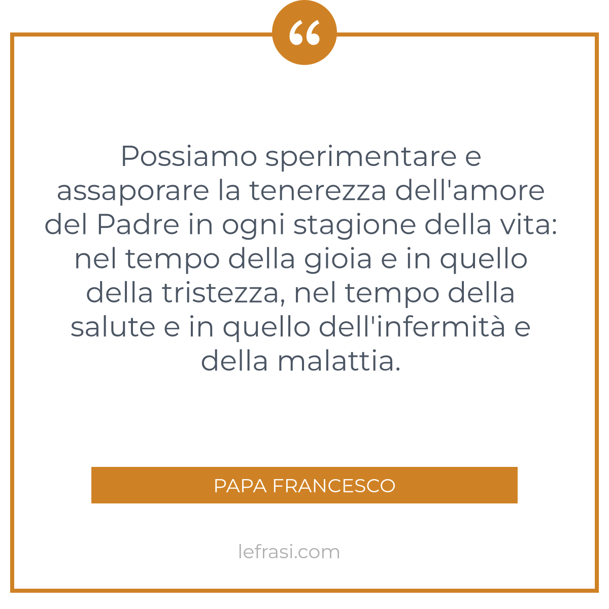 Possiamo Sperimentare E Assaporare La Tenerezza Dell Amor